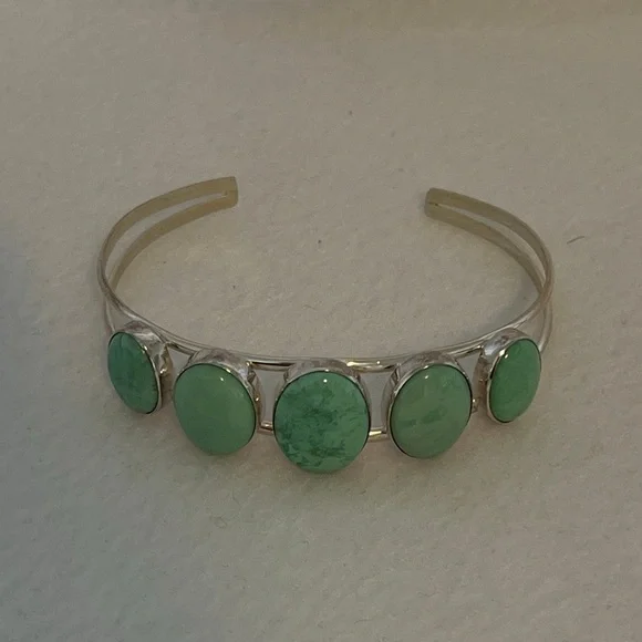 Turquoise and sterling silver bracelet Mine Finds by Jay King Veriscite new Box - Picture 11 of 11
